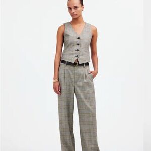 Plaid Women’s Pants - Gray